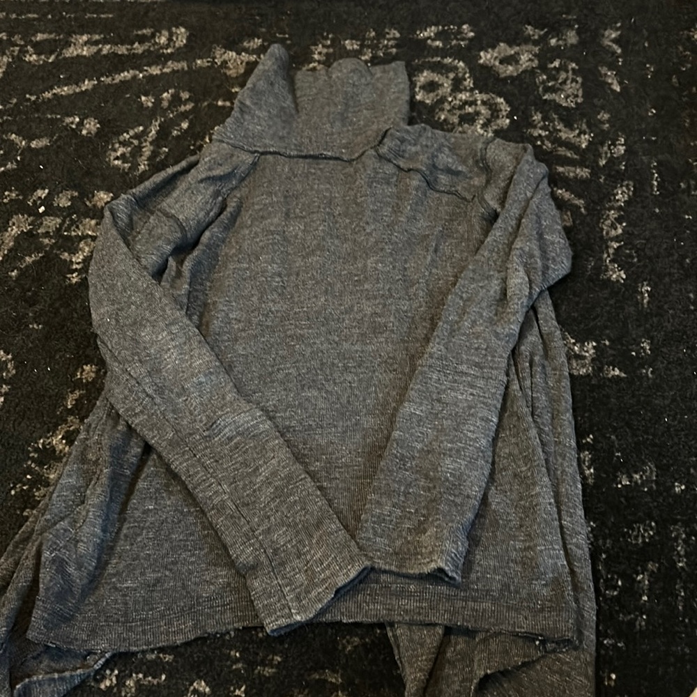 Free People Split Back Sweater Size Small - image 1